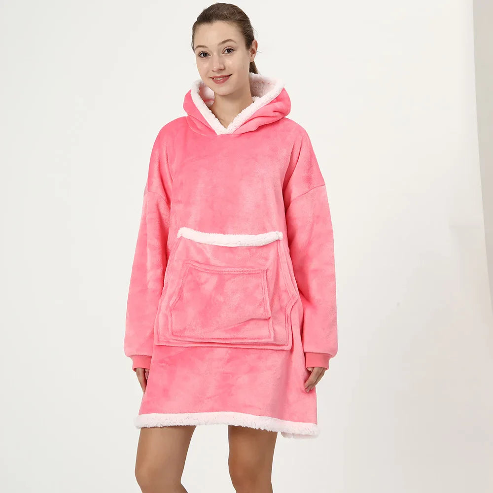 Cozy Winter Blanket Hoodie