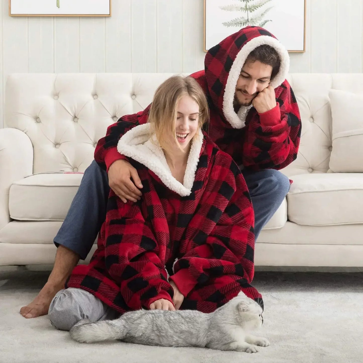 Cozy Winter Hoodie Blanket