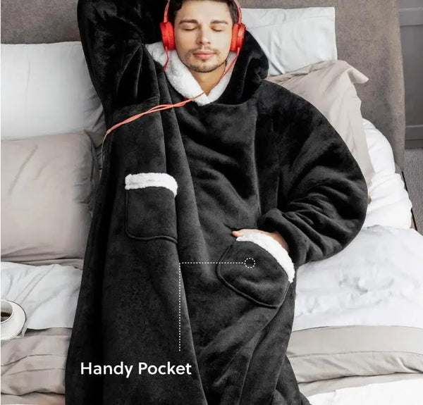 Cozy Winter Hoodie Blanket