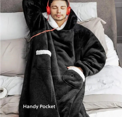 Cozy Winter Hoodie Blanket