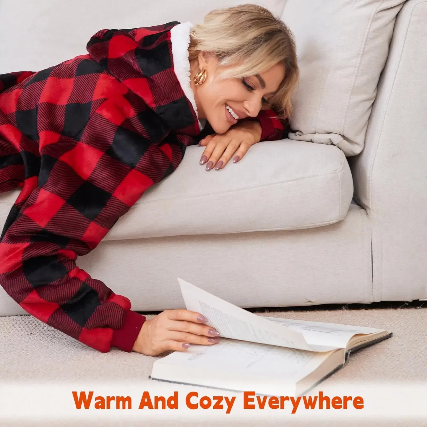 Cozy Winter Hoodie Blanket