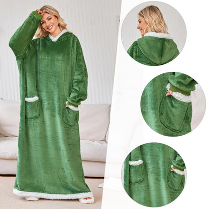 Cozy Winter Hoodie Blanket