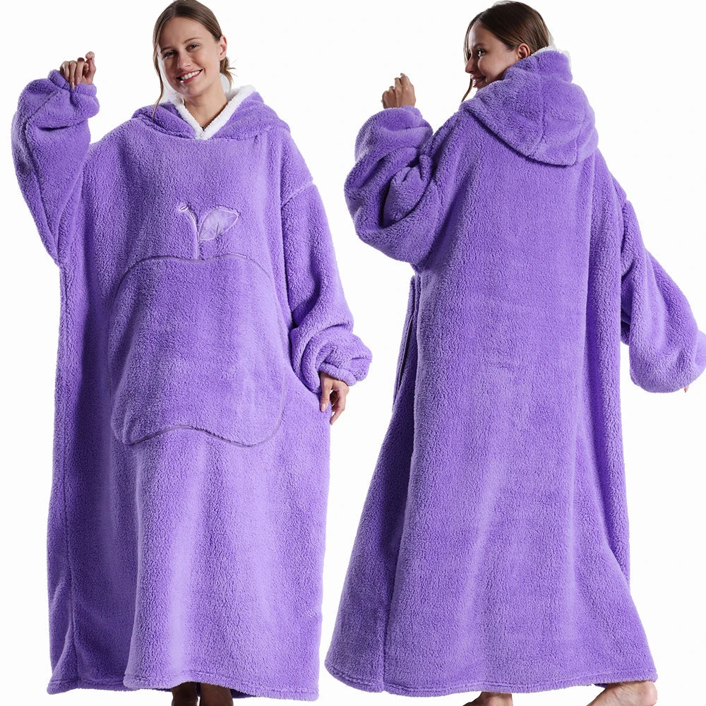 Snuggle-Up Cozy Blanket Hoodie